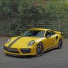 Yellow Porsche 911 Turbo paint by numbers