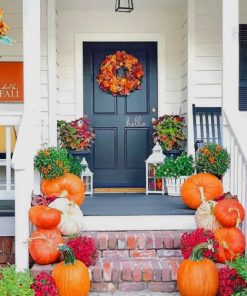 Fall Style Cottage paint by numbers