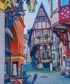 Market Square In Germany paint by numbers