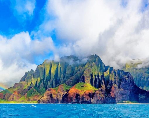 Na Pali Coast State Wilderness Park Hawaii paint by numbers