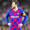 Lionel Messi In Barcelona Jersy paint by numbers