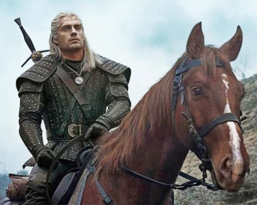 The Witcher On Horse paint by numbers