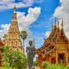 Wat Chedi liam Thailand paint by numbers