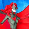 Batwoman Cartoon paint by numbers