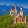 Bavaria Germany Neuschwanstein Castle paint by numbers