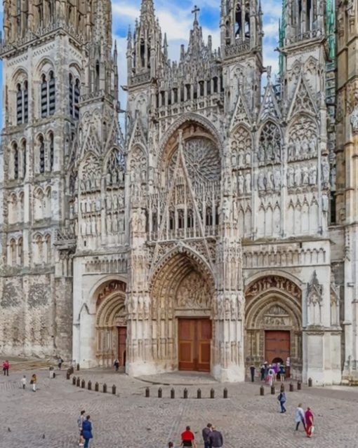 Cathédrale Notre Dame De Rouen paint by numbers
