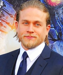 Actor Charlie Hunnam paint by numbers