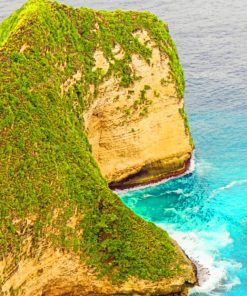 Indonesia Island Cliff paint by numbers