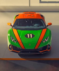 Lamborghini Huracan Evo gt paint by numbers