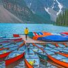 Moraine Lake Park Canada paint by numbers