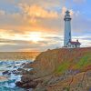 Pigeon Point Lighthouse California paint by numbers