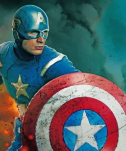 The Avengers Captain America Hero paint by numbers