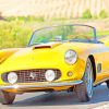 Classic Yellow Vintage Car paint by numbers