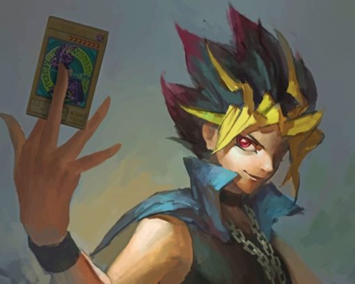 Yugi Anime Character paint by numbers