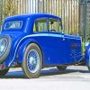 Classic Blue Aston Car paint by numbers