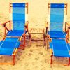 Beach Blue Chairs paint by numbers