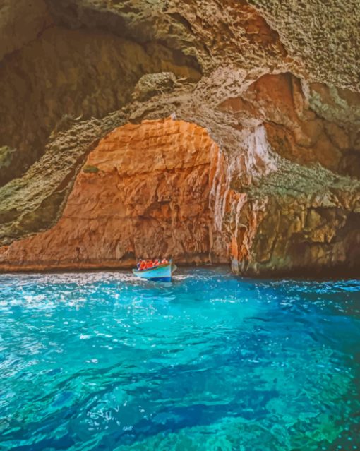 Blue Grotto Malta paint by numbers