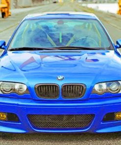 Bmw Blue Car paint by numbers