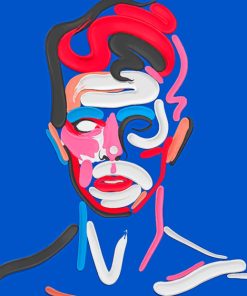 Boy Face Illustration paint by numbers