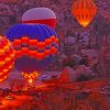 Hot Air Balloon Cappadocia Turkey paint by numbers