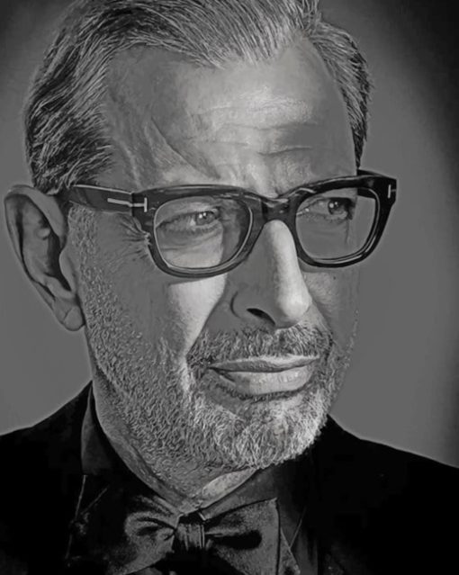 Jeff Goldblum Portrait paint by numbers