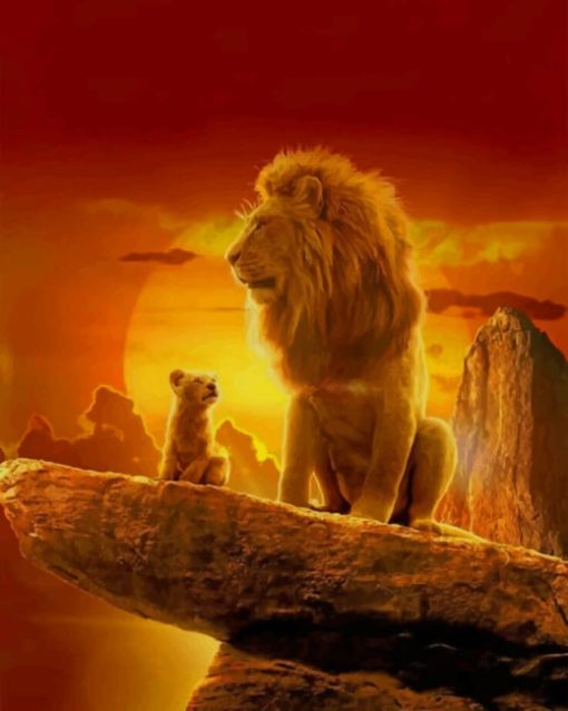 Lion King Animation paint by numbers