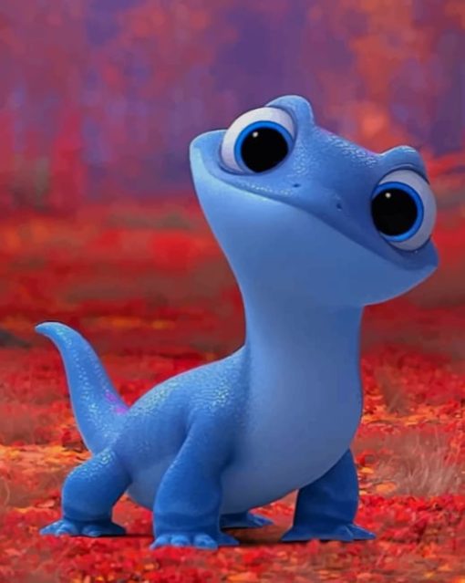 Lizard From Frozen paint by numbers
