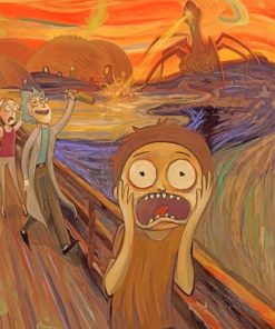 Rick And Morty Scream paint by numbers