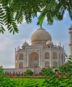 Taj Mahal In India paint by numbers