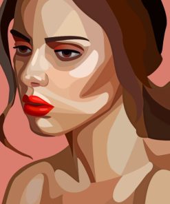 Woman Illustration paint by numbers