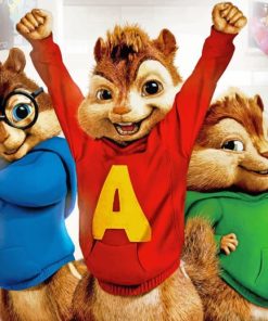 Alvin And The Chipmunks In The Kitchen Paint By Numbers
