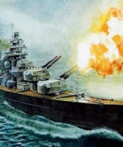 Bismarck On Sea Paint By Numbers