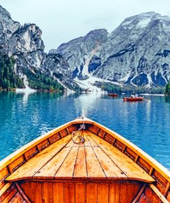 Braies Lake In Italy Paint By Numbers