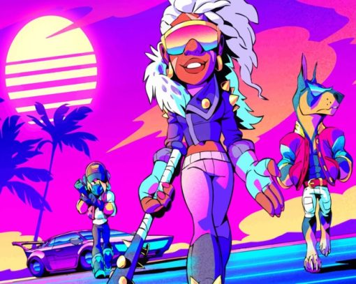 Brawlhalla Synthwave Paint By Numbers