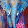Colorful African Elephant Paint By Numbers