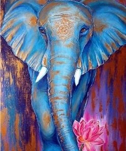 Colorful African Elephant Paint By Numbers