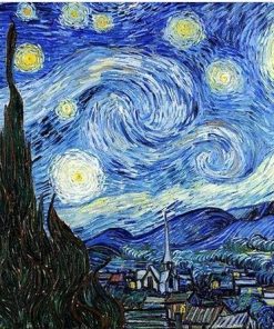 Starry Night Vincent Van Gogh paint by numbers