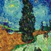Road with Cypress and Star Van Gogh Paint by numbers