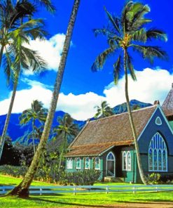 Hawaii Landscape Church paint by numbers