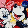 Mickey Mouse And Minnie paint by numbers