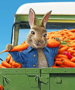 Peter Rabbit And The Carrot Truck Paint By Numbers
