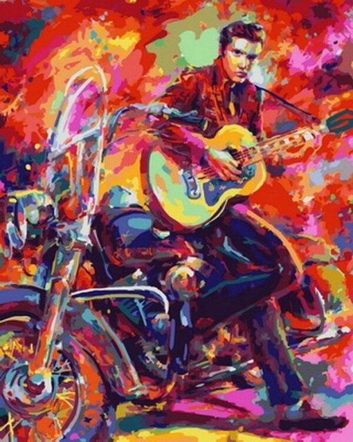 Elvis Presley Poster paint by numbers