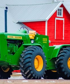 John Deere Green Tractor Paint by numbers