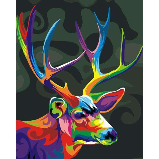 Abstract Deer Paint by numbers