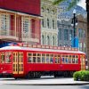 New Orleans Red Tram paint by numbers