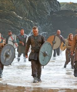 Ragnar And Vikings In The Beach paint by numbers