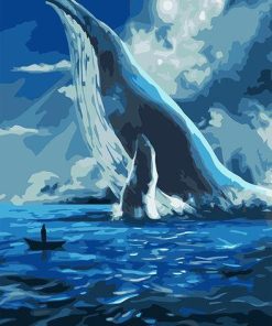 Big Blue Whale Paint by numbers