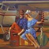 Traveler Couple paint by numbers