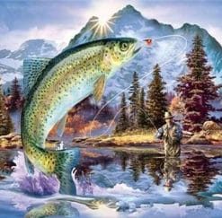 Trout Fish paint by numbers