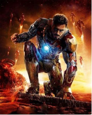 Risen Iron Man paint by number